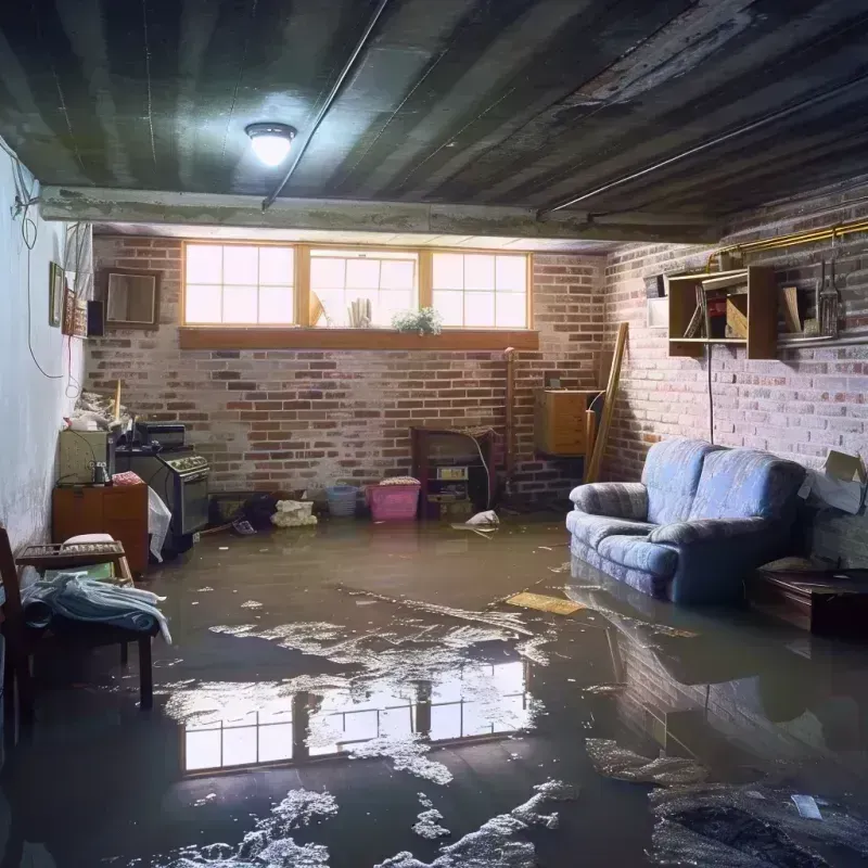 Flooded Basement Cleanup in Sugarcreek Police Dept, OH